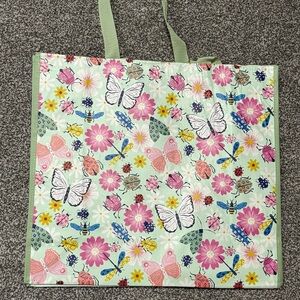 TJMaxx HomeGoods Marshall’s Reusable Shopping Tote Bag Flower Garden Theme - NWT